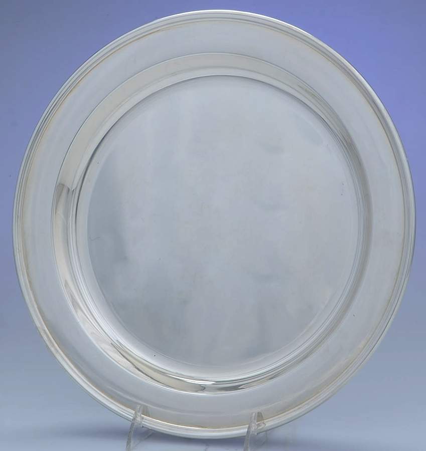 Colonial (Silverplate, Hollowware) 13" Round Tray by Gorham Silver-1