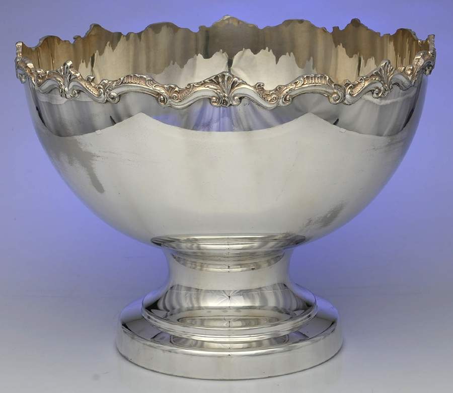 Silverplate Hollowware Punch Bowl by Goldfeder Silver Co-1
