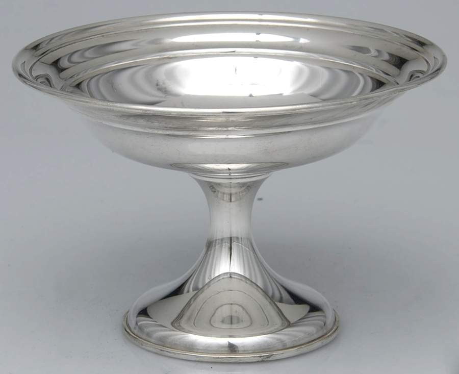 141 (Sterling, Hollowware) Weighted Round Compote (Height X Width) by Gorham Silver-1