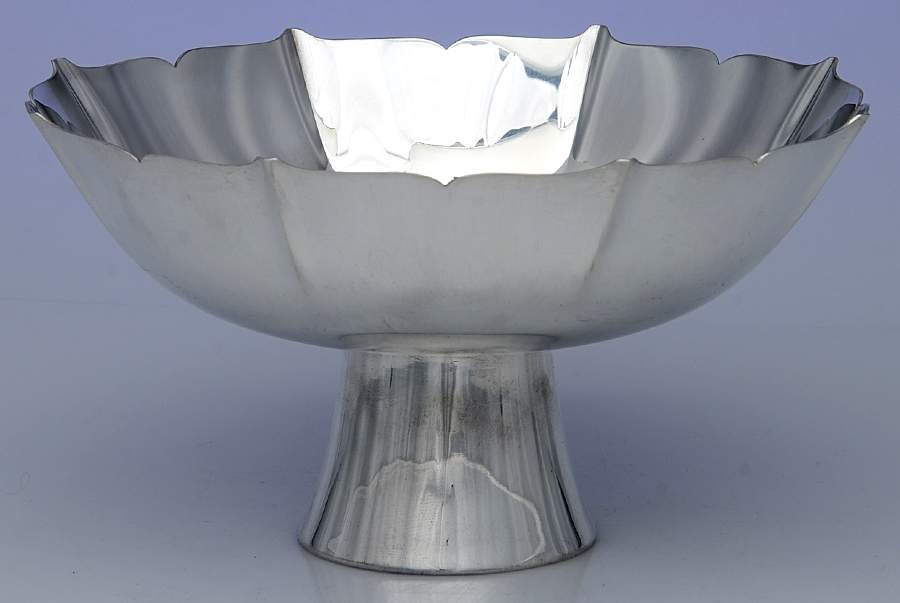 1431 (Sterling, Hollowware) 8" Round Pedestal Bowl by Gorham Silver-1