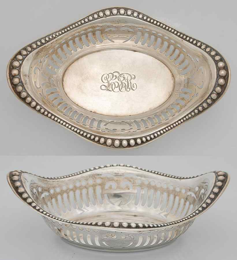 A2078 (Sterling, Hollowware) 7" Pierced Bon Bon Bowl by Gorham Silver-1