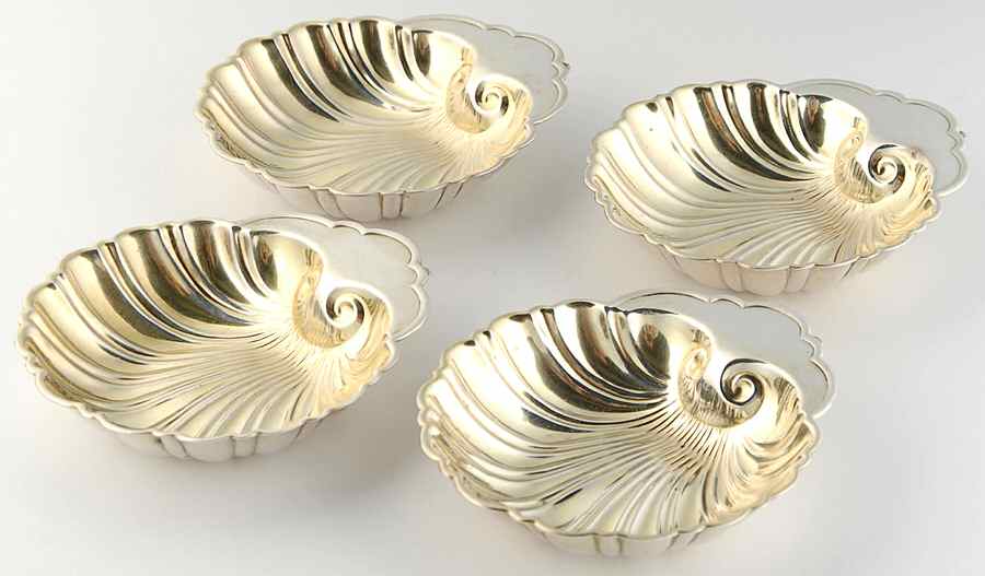 10A (Sterling, Hollowware) PLACE CARD HOLDER (SET OF 4) by Gorham Silver-1