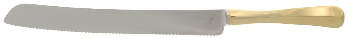 Georgian (Gold Electroplate) Wedding Cake Knife with Stainless Blade by Gerity-1