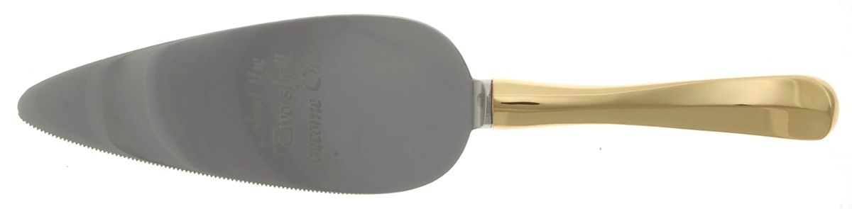 Georgian (Gold Electroplate) Pie & Cake Server with Stainless Blade by Gerity-1