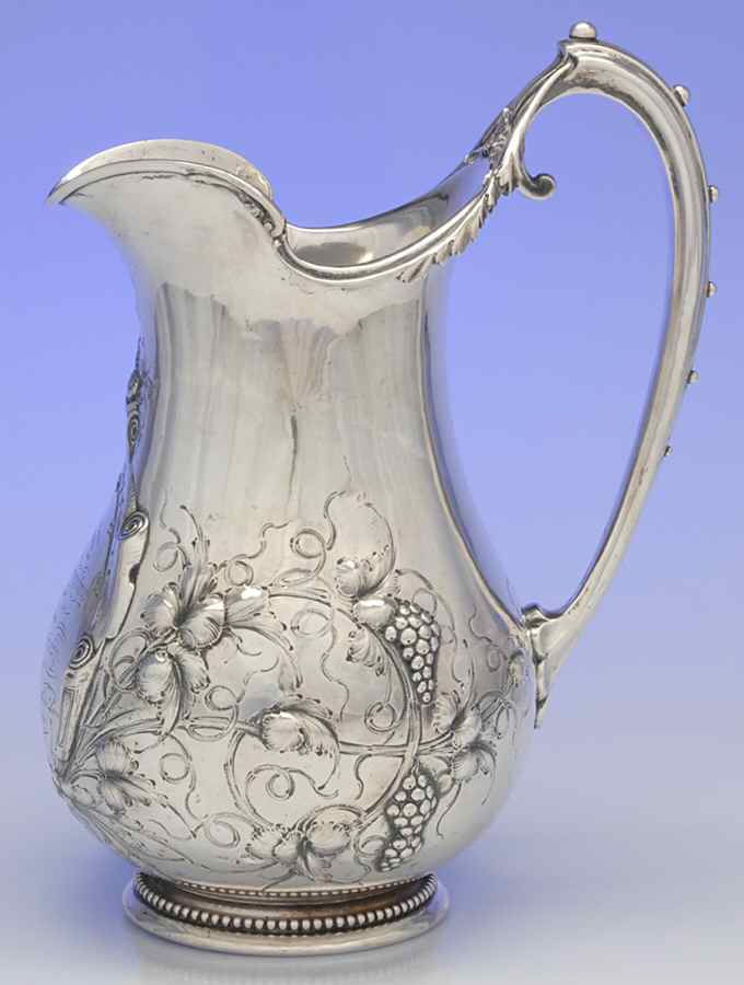 250 (Coin, Hollowware) Sterling Water Pitcher by Gorham Silver-1