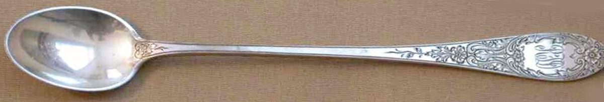 Wentworth-1822-C-Chased (Strlng, 1902) Iced Tea Spoon by Gorham Silver-1