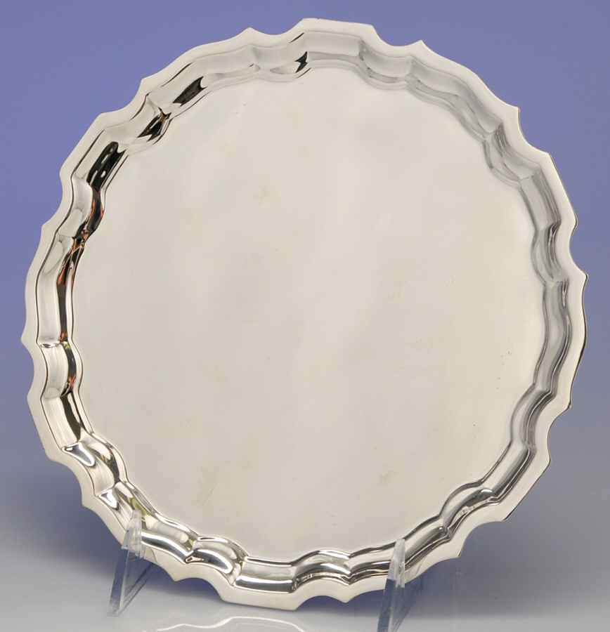 G60 (Sterling, Hollowware) 8" Round Tray by Graff Washbourn & Dunn-1