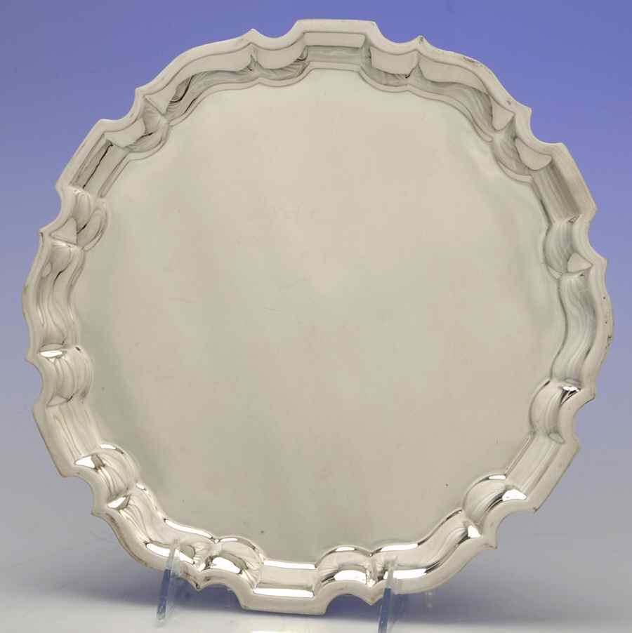 62 (Sterling, Hollowware) 10" Round Tray by Graff Washbourn & Dunn-1