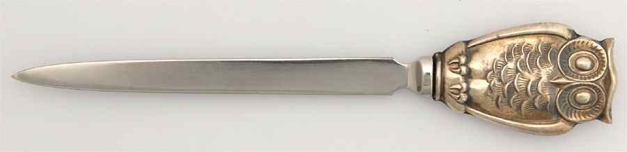 404 (Sterling, Hollowware) Letter Opener with Stainless Blade by Gorham Silver-1