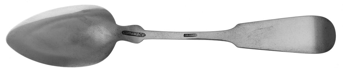 Coin Silver Flatware Tablespoon (Serving Spoon) by Gorham Silver-2