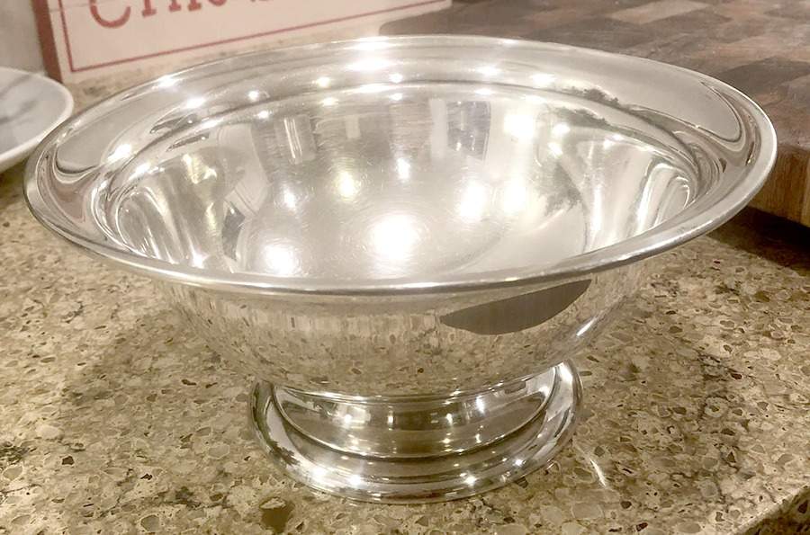 A13687 (Sterling, Hollowware) 9" Round Pedestal Centerpiece by Gorham Silver-1