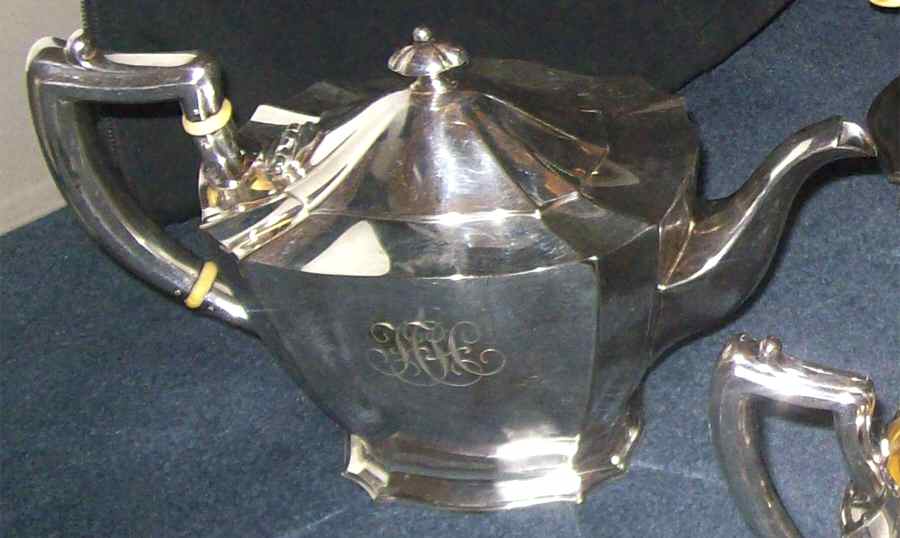 0804 (Silverplate, Hollowware Teapot by Gorham Silver-1