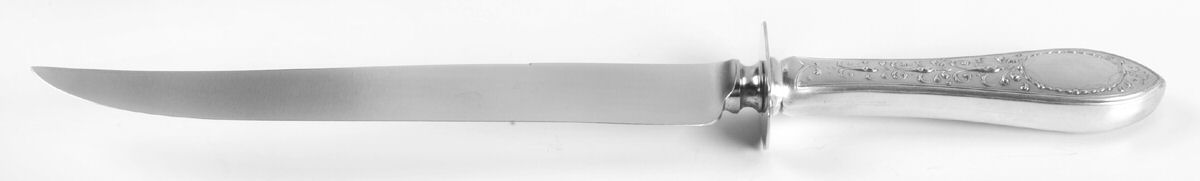 Adam (Sterling, 1922, No Monograms) Large Stainless Blade Roast Carving Knife by Gorham Silver-1