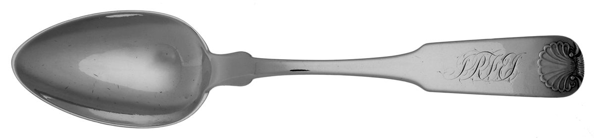 Coin Silver Flatware Tablespoon (Serving Spoon) by Gale & Hayden-1