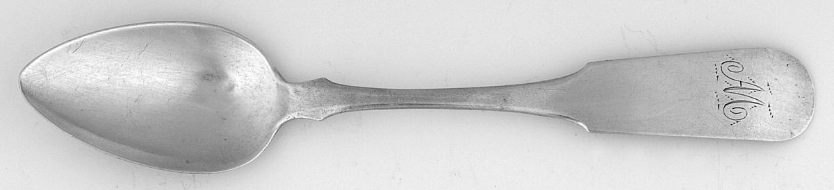Coin Silver Flatware Teaspoon by George S. Gelston-1
