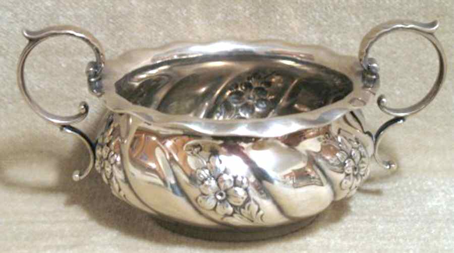 A5335 (Sterling, Hollowware) Mini Open Sugar Bowl by Gorham Silver-1