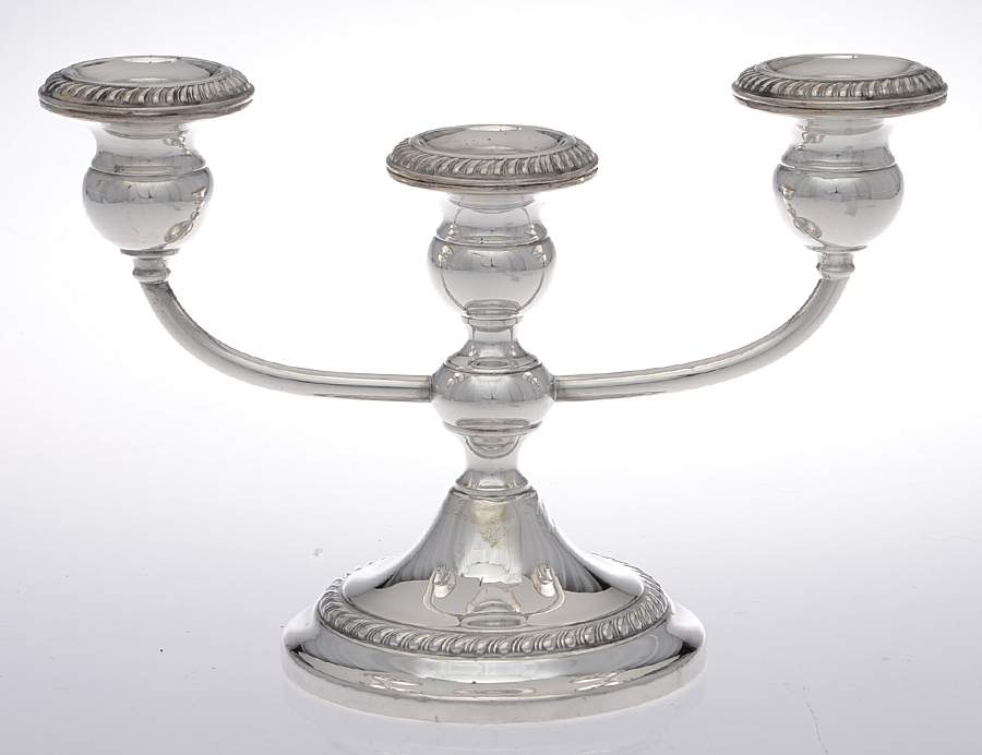 675 (Sterling, Hollowware) Weighted 3 Light Candelabra by Gorham Silver-1