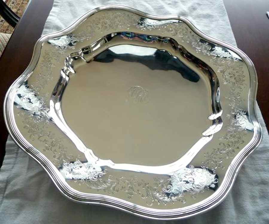 2646 (Sterling, Hollowware) Sterling Sandwich Plate by Gorham Silver-1