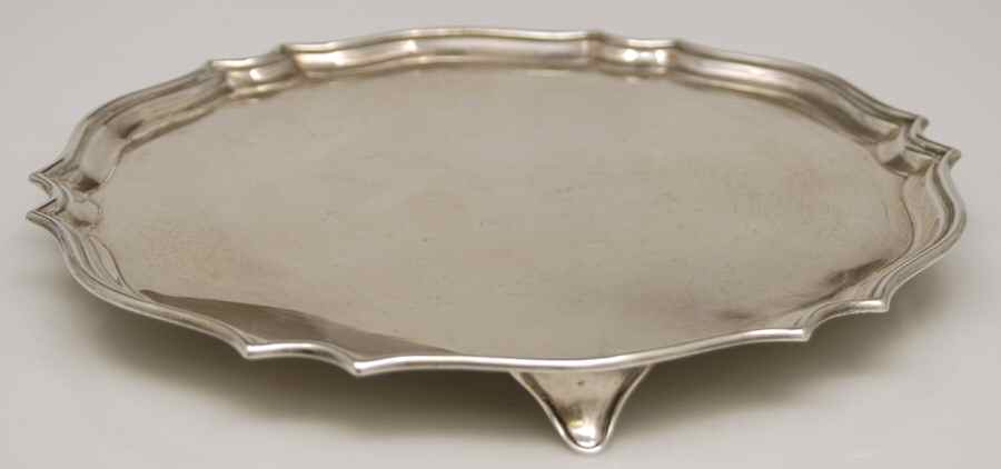Sterling Hollowware 11" Round Tray by George Hape-1