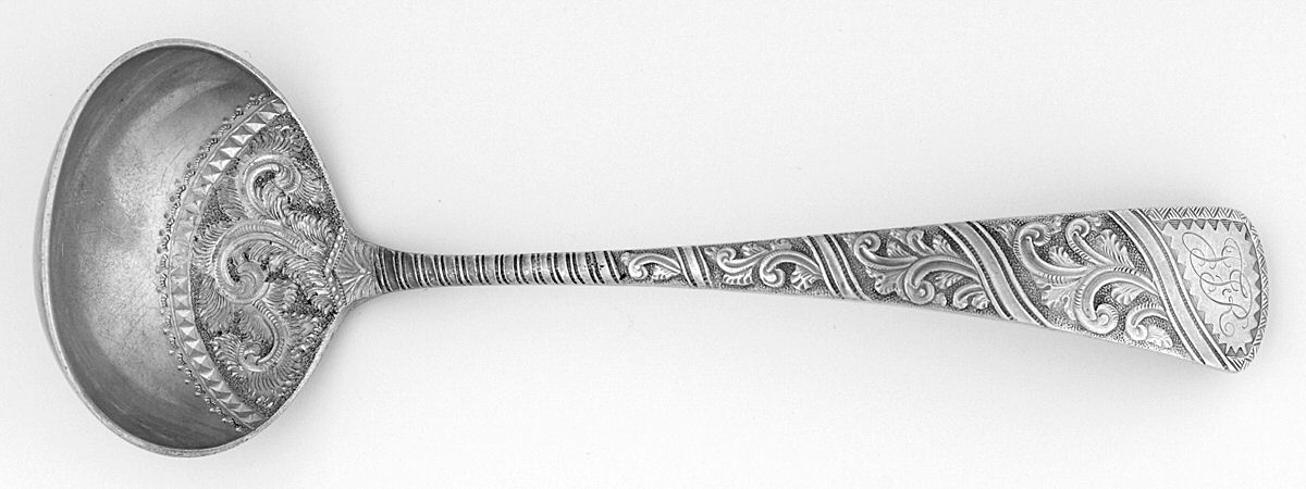 GS103 (Sterling) Solid Piece Cream Ladle by Gorham Silver-1