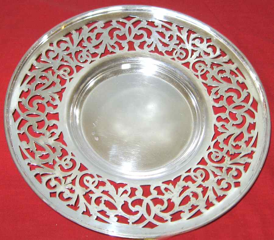 1674A (Sterling, Hollowware) Sterling Sandwich Plate by Gorham Silver-1