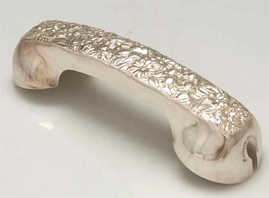 Floral Edge (Silverplate, Hollowware) Telephone Cover by Gorham Silver-1