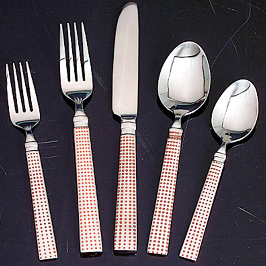 Dots-Red (Stainless) Fork by Godinger-1