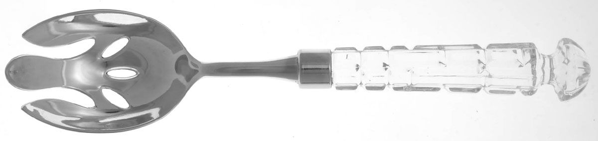 Versailles (Silverplate) Salad Serving Fork with Plated Prongs by Godinger-1