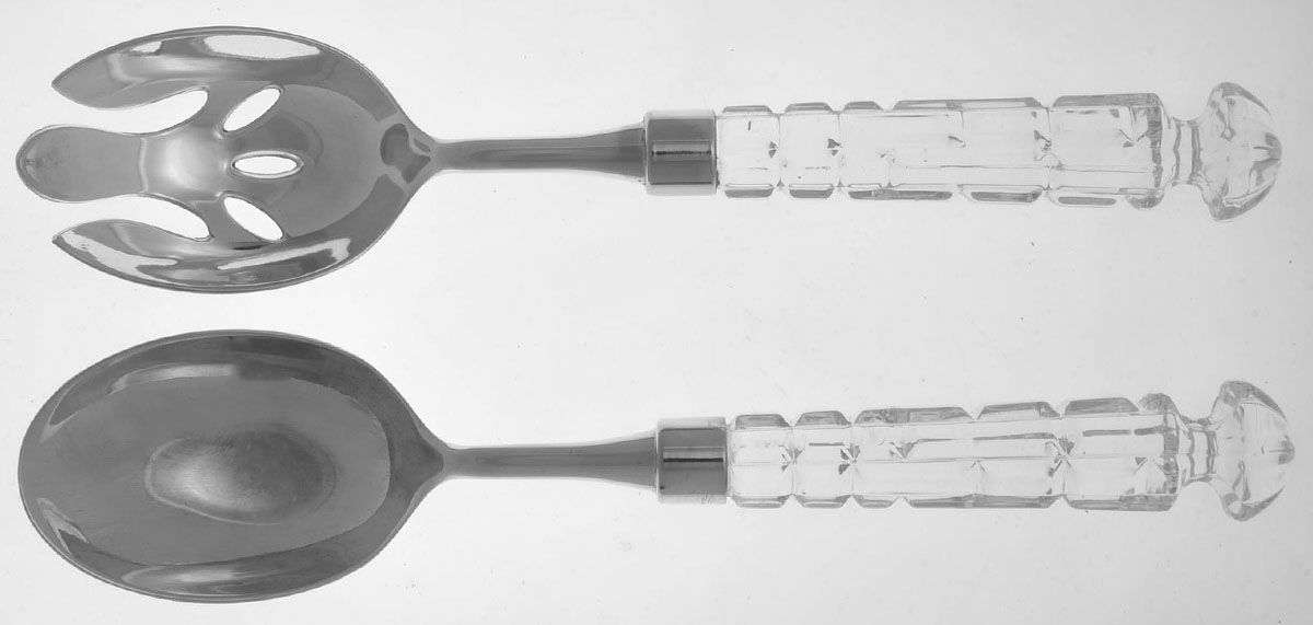 Versailles (Silverplate) 2-Piece Salad Set with Silverplate Bowl by Godinger-1