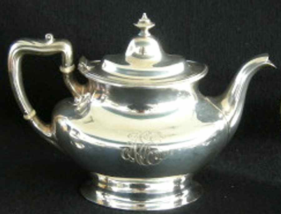 0143 (Silverplate, Hollowware) Teapot by Gorham Silver-1