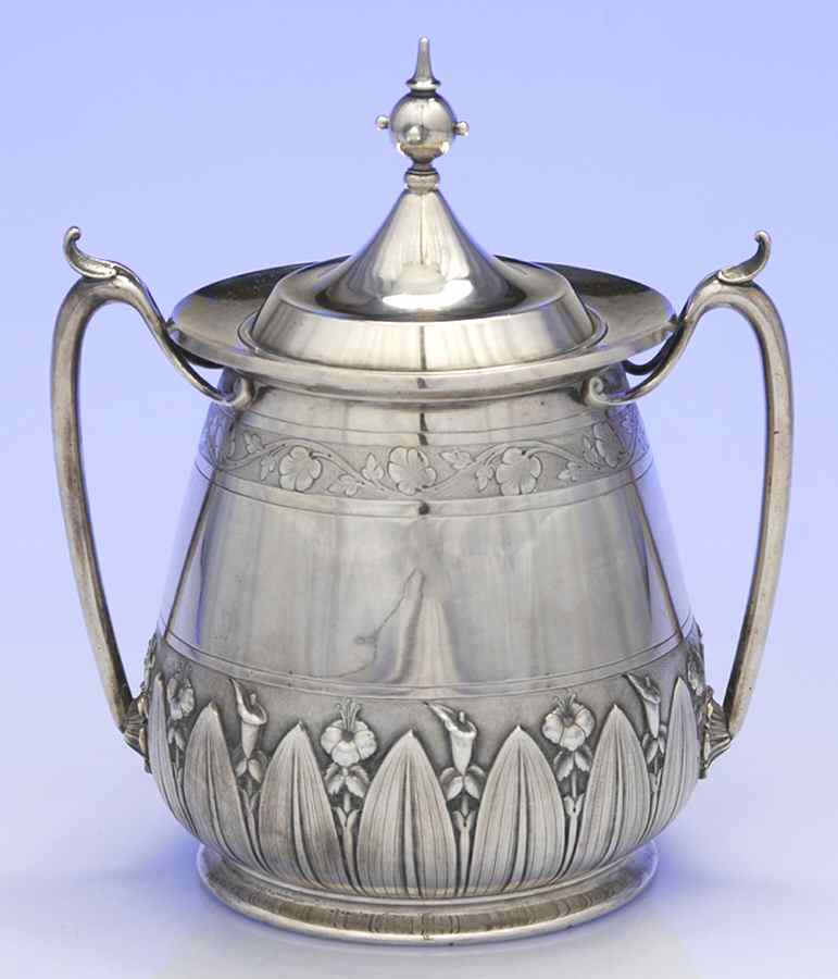 230 (Coin, Hollowware) Sugar Bowl & Lid by Gorham Silver-1