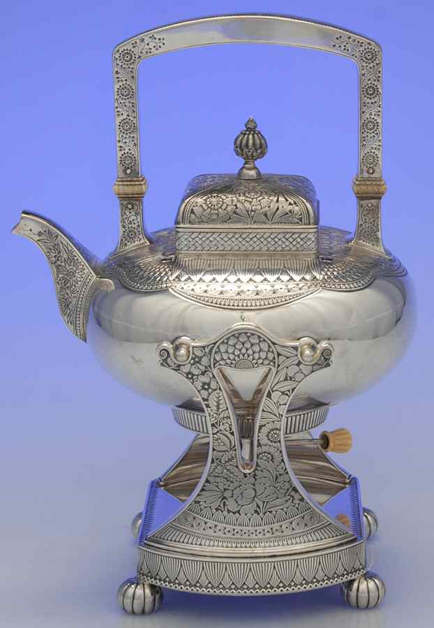 1480 (Sterling, Hollowware) Kettle, Stand & Burner by Gorham Silver-1