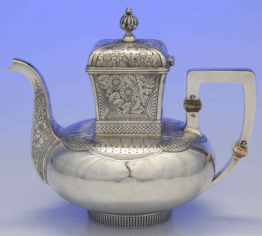 1480 (Sterling, Hollowware) Coffee Pot by Gorham Silver-1