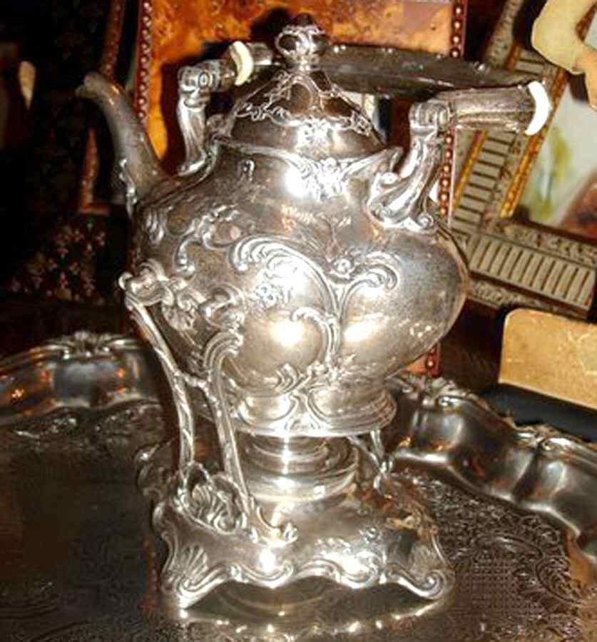 A177 (Sterling, Hollowware) Kettle, Stand & Burner by Gorham Silver-1