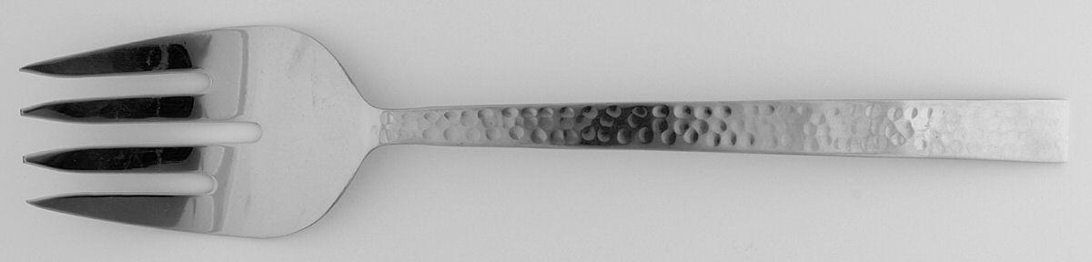 Craft Chic (Stainless) Solid Salad Serving Fork by Gorham Silver-1
