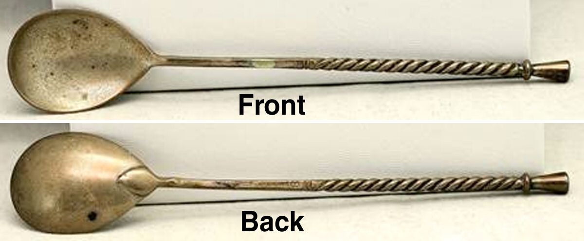 Seashell Theme (Sterling, 1884) Five O'Clock Spoon by Gorham Silver-1