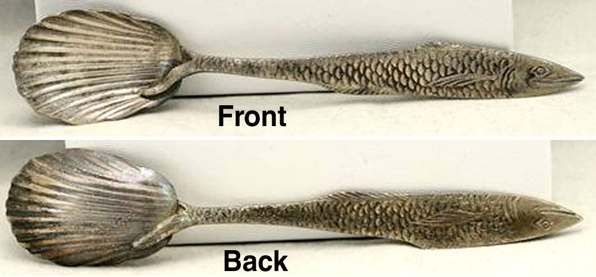 Seashell Theme (Sterling, 1884) Five O'Clock Spoon by Gorham Silver-1