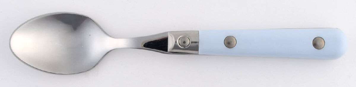 Panda Babies-Baby Blue (Stainless) Straight Handle Baby Spoon by Ginkgo-1