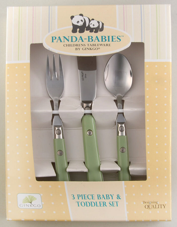 Le Prix-Spring Green (Stainless) BABY SET-3PC (BF,BS & BK) by Ginkgo-1