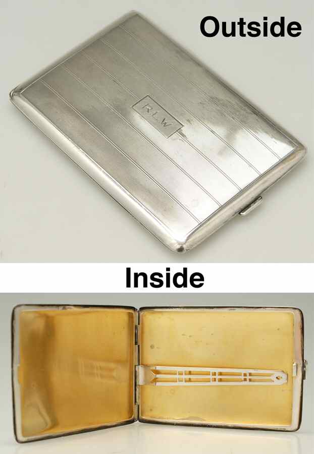 289 (Sterling, Hollowware) Cigarette Case by Gorham Silver-1