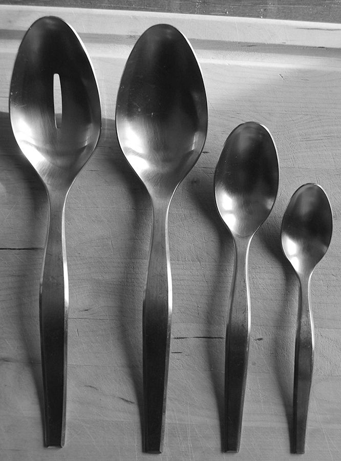 Frame (Stainless) Pierced Tablespoon (Serving Spoon) by Gourmet Settings-1