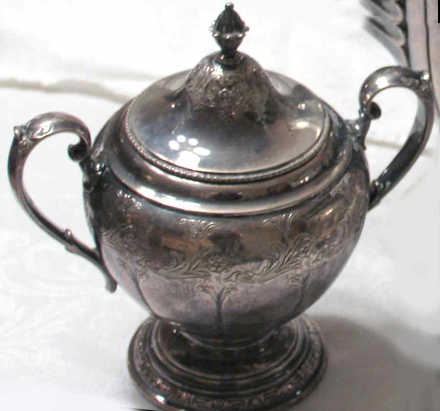 851 (Sterling, Hollowware) Sugar Bowl & Lid by Gorham Silver-1