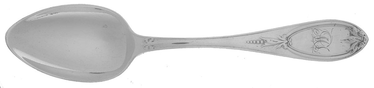Coin Silver Flatware Dessert/Oval Soup Spoon by George W. Webb-1