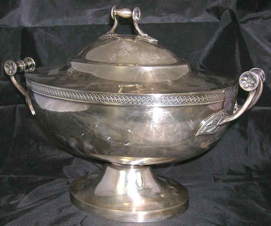030 (Silverplate, Hollowware) Soup Tureen by Gorham Silver-1