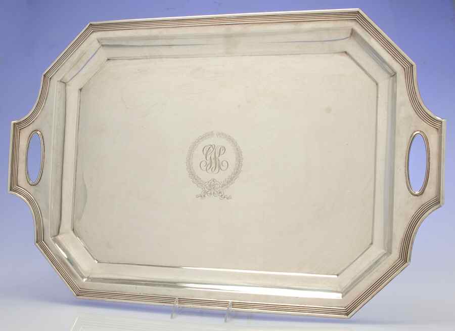 500-1 (Sterling, Hollowware) 29" Waiter Tray by Gorham Silver-1