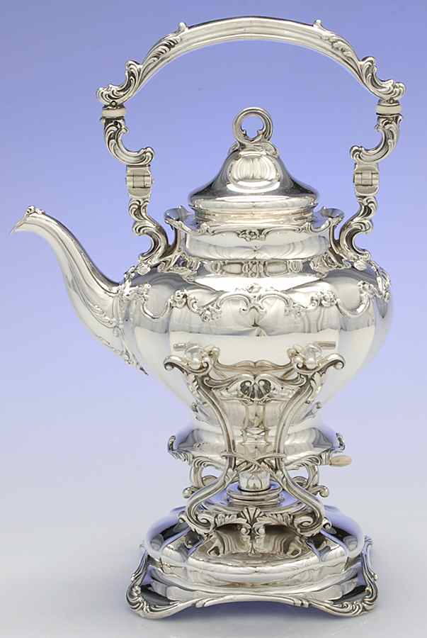A561 (Sterling, Hollowware) Kettle, Stand & Burner by Gorham Silver-1