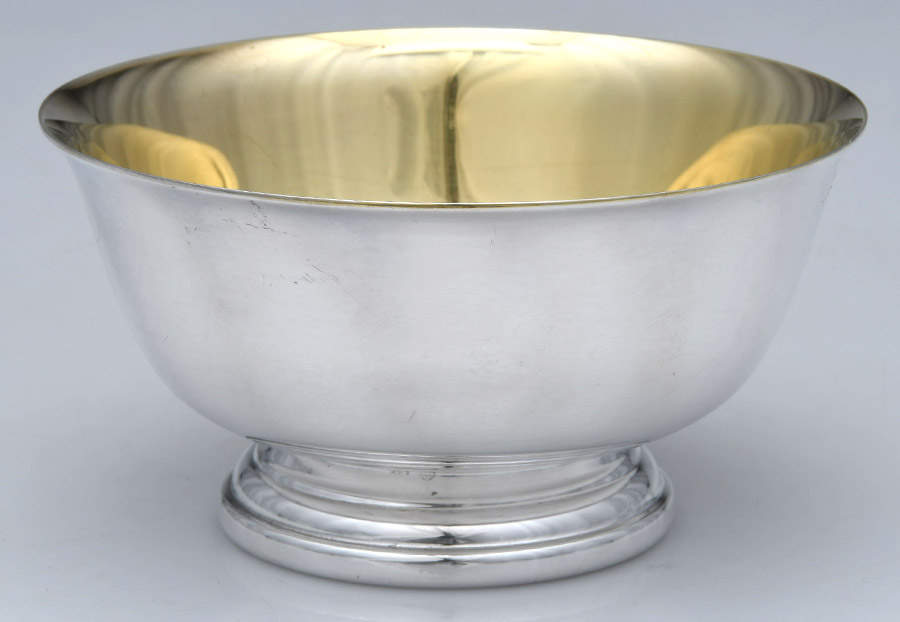 Paul Revere Bowls (Silverplate, Hollowware) 4" Paul Revere Bowl by Gorham Silver-1