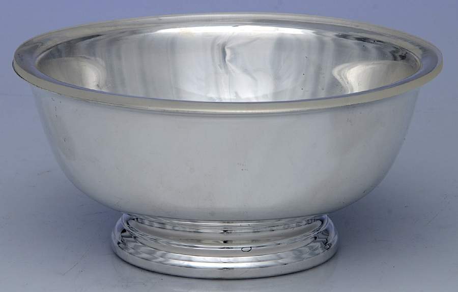 Paul Revere Bowls (Silverplate, Hollowware) 6" Paul Revere Bowl & Plastic Liner by Gorham Silver-1