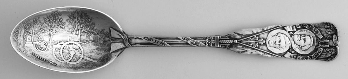 States & Cities Souvenir Spoons(Sterling) Georgia Teaspoon by Gorham Silver-1