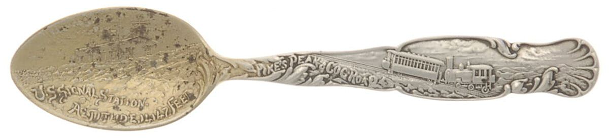 States & Cities Souvenir Spoons(Sterling) Colorado Demitasse Spoon by Gorham Silver-1